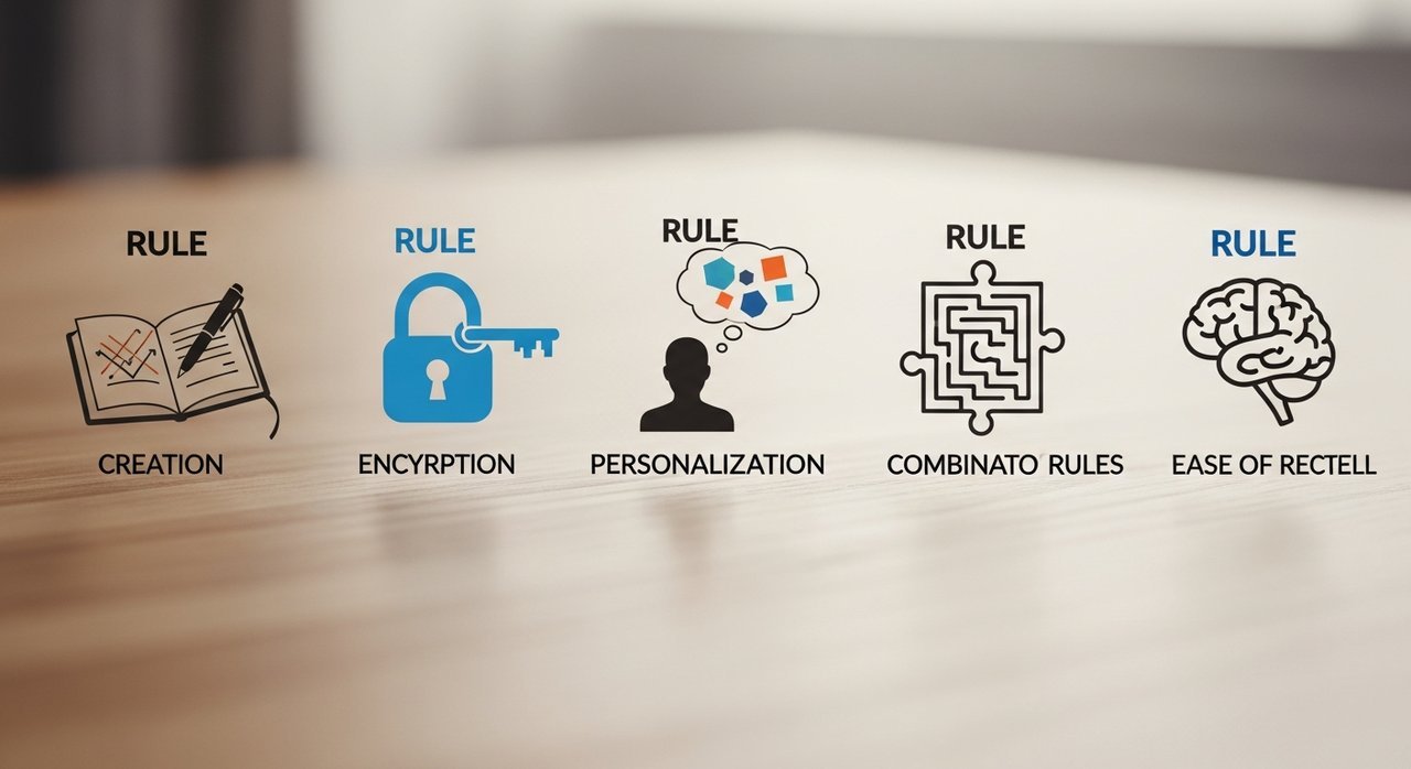 비밀번호 시 창작과 암호화: 기억 쉬운 나만의 비밀번호 규칙 5가지