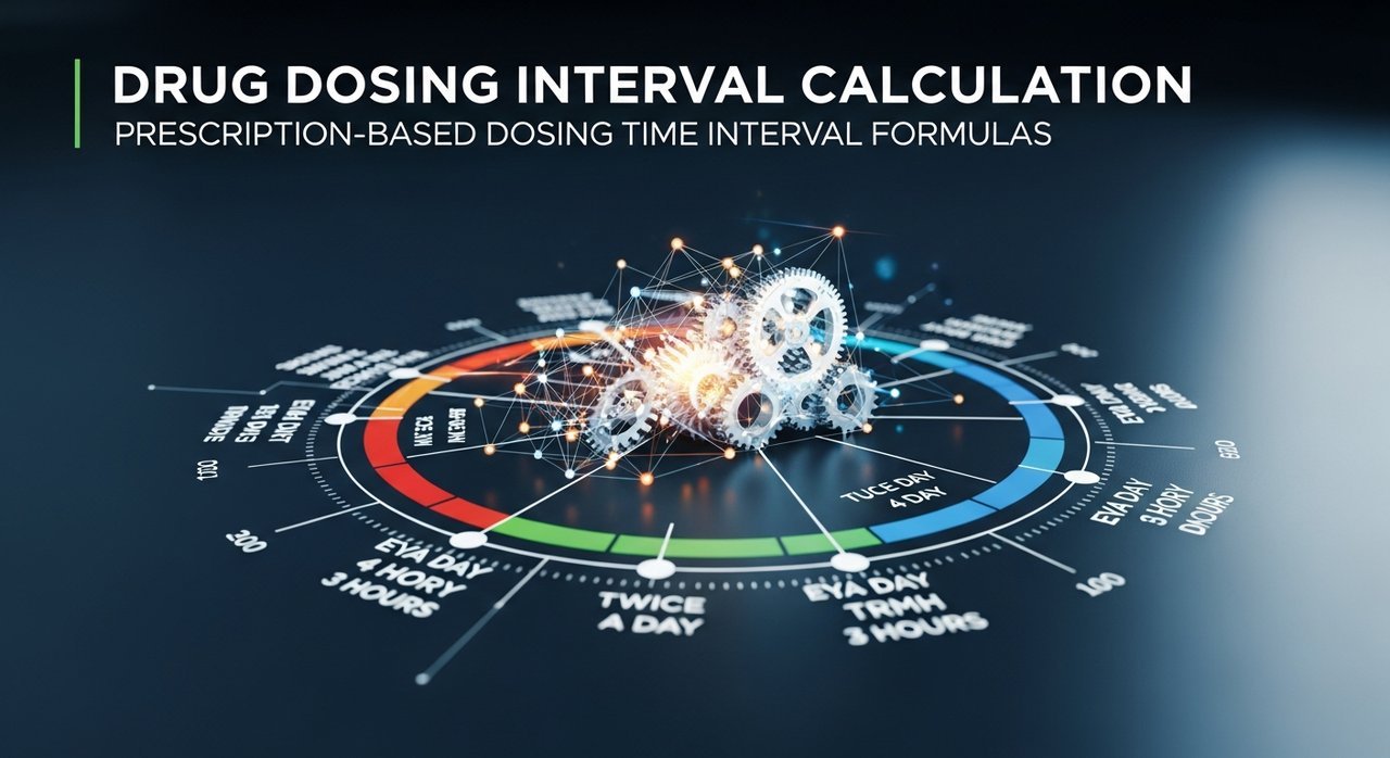 약물 복용 간격 계산, 처방전 기준 복용 시간 간격 공식 총정리
