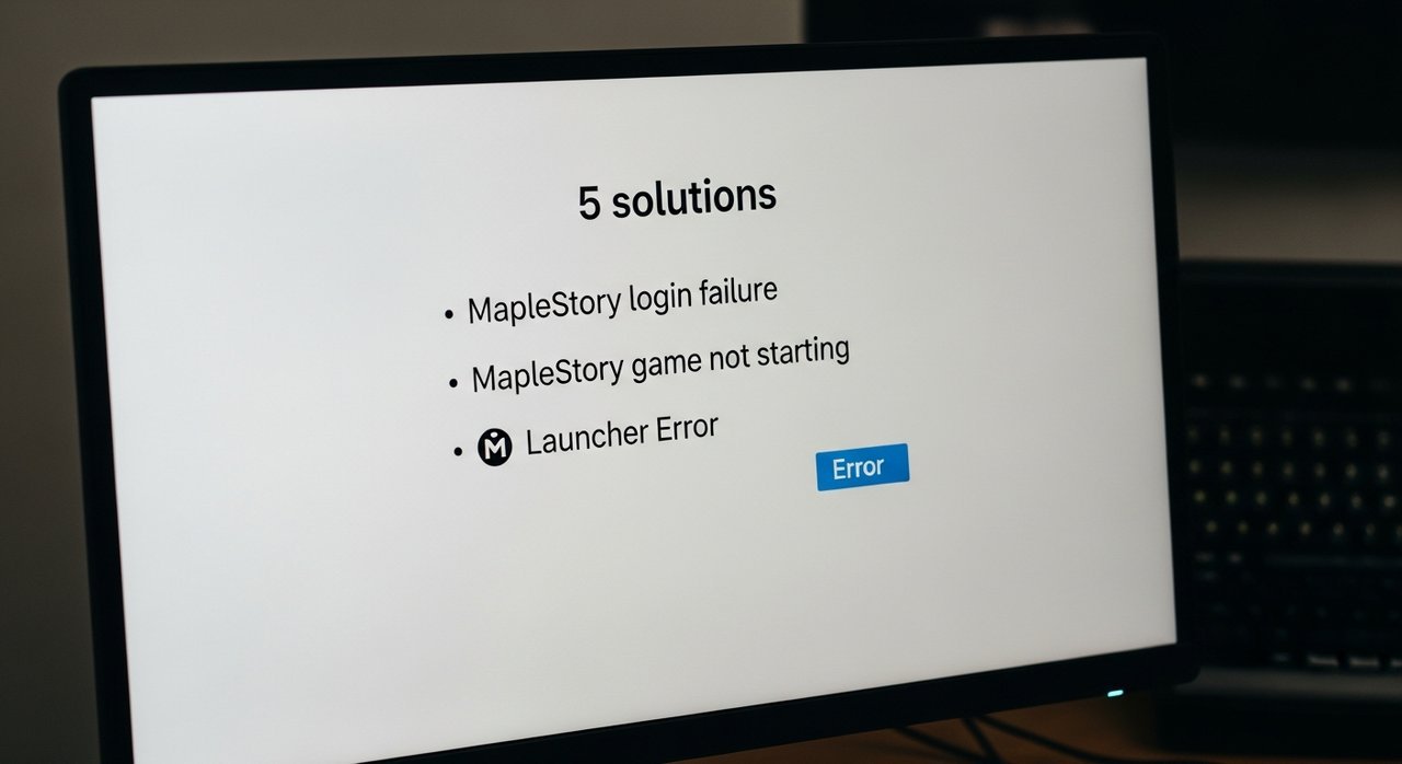 메이플스토리 접속 실패? 메플 게임 실행 안됨 런처 오류 해결 5가지