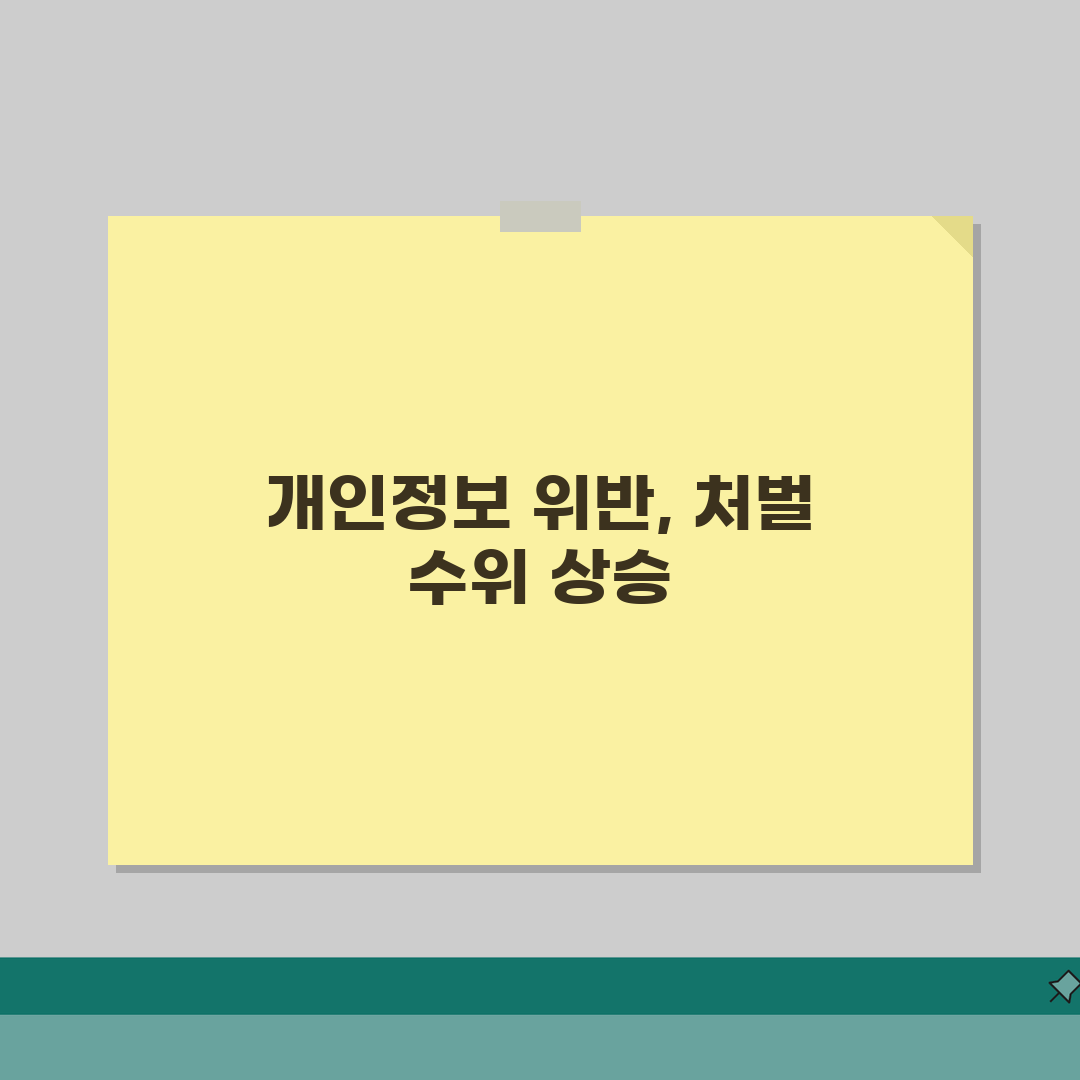 개인정보보호법 위반 처벌 | 벌금과 징역형 등 처벌 수위, 미리 알아두자!