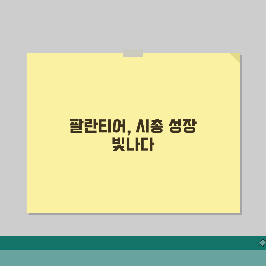 팔란티어 시총 성장 전망 | 순위 변화 리얼리뷰, 직접 보니 놀랍네
